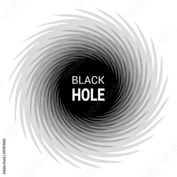 Obraz Abstract black hole. Swirl Background.