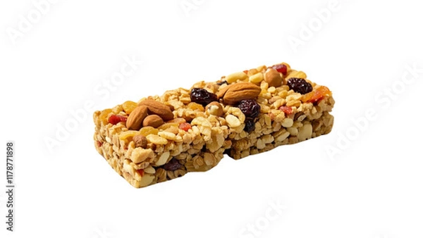 Fototapeta granola bar isolated on transparent background.....