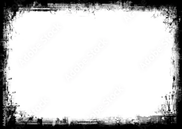 Fototapeta Computer designed grunge border