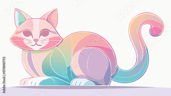 Obraz Crystal cat