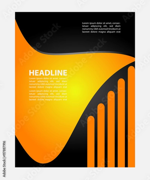 Obraz Flyer template vector
