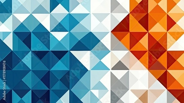 Obraz Modern Abstract Geometric Diamond Pattern Vector Design Background for Stylish Projects