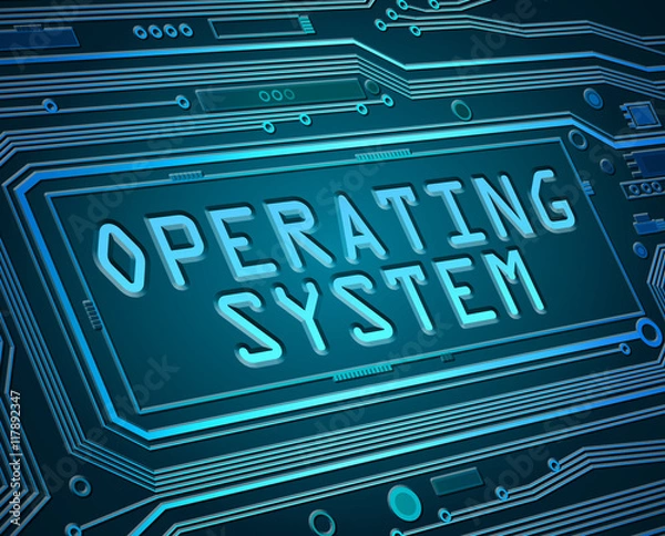 Obraz Operating system concept.