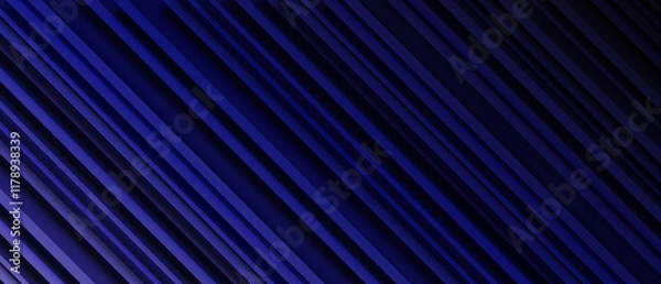 Obraz  Abstract shape minimalist blue background 