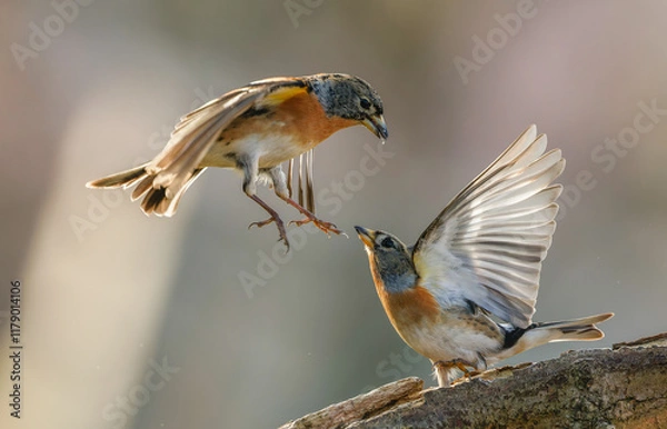 Fototapeta świetliste ptaki