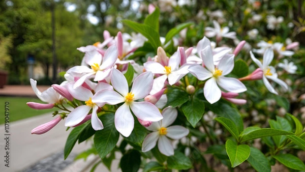 Fototapeta white magnolia flowers