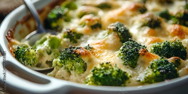 Obraz Cheesy Broccoli Bake