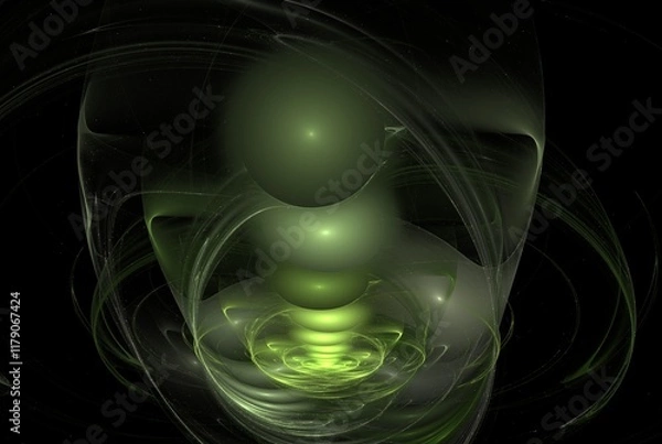Obraz Computer generated fractal pattern and shape