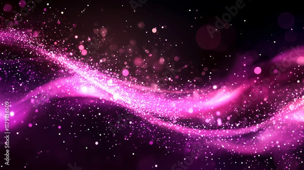 Obraz Dynamic Purple Tech Flow Wave