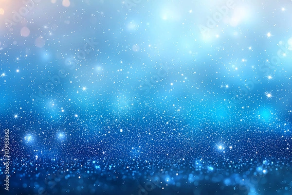 Fototapeta Blue Abstract Background with Stars