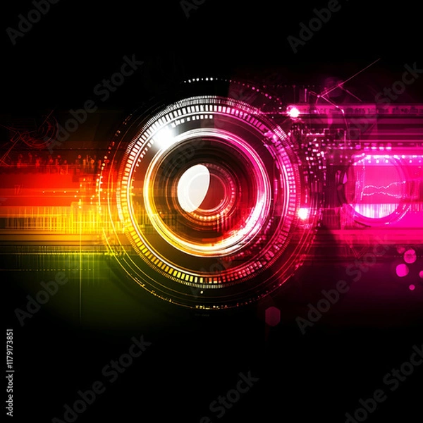 Fototapeta Abstract Tech Background Illustration
