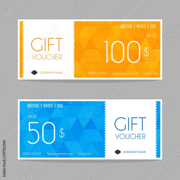 Fototapeta Gift voucher template