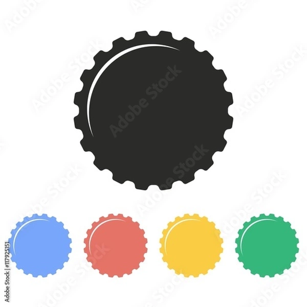 Fototapeta Bottle cap - vector icon.