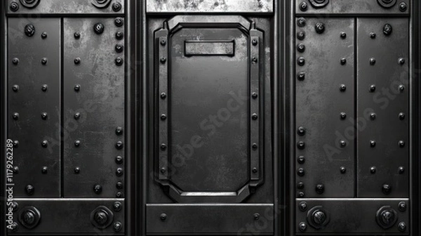 Fototapeta Metal texture background: Industrial steel.