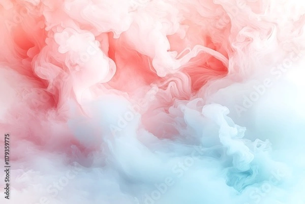 Fototapeta Love in the air valentine's day inspiration soft pastels abstract art whimsical atmosphere