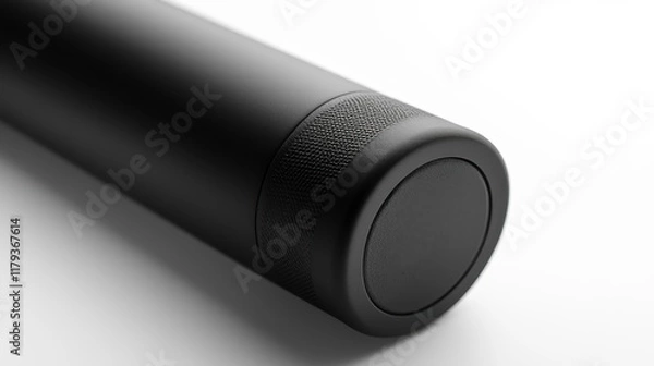 Fototapeta Stylish Black Bottle with Textured Cap for Lifestyle Use