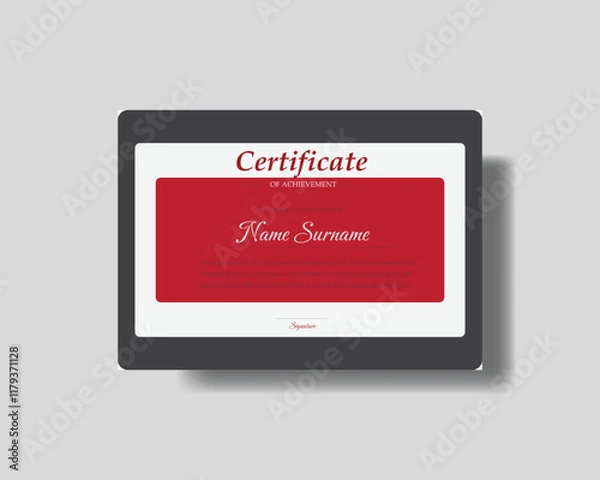 Fototapeta Simple Certificate Design