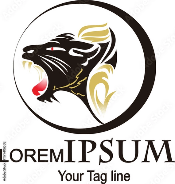 Obraz tiger head logo