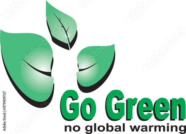 Obraz go green oke.eps