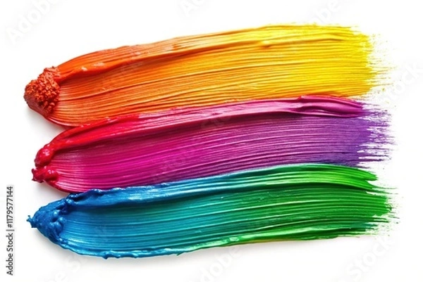 Fototapeta Grunge Brush Strokes: Trendy Minimal Design Elements for Flyers, Banners & Posters