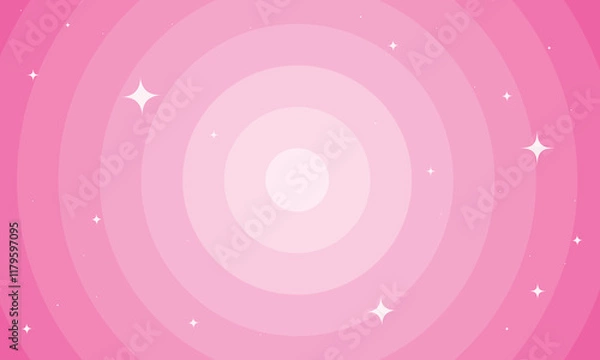 Obraz Beautiful background pink circle with sparkles. Vector illustration