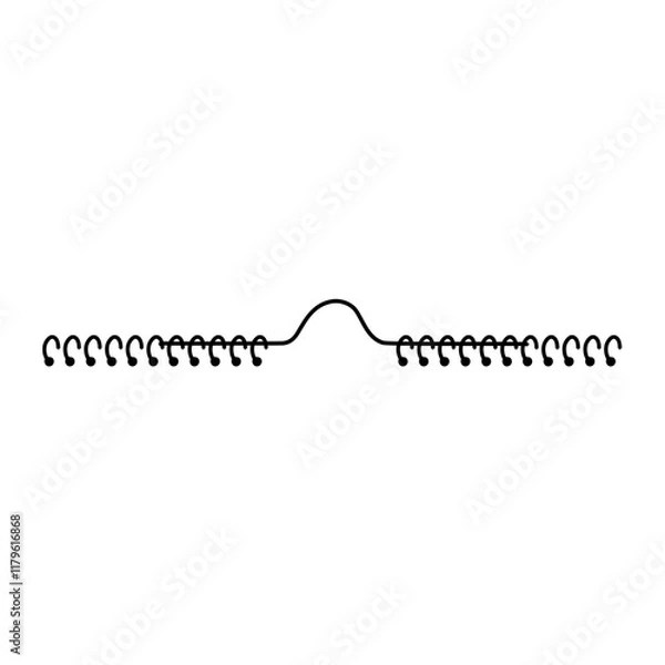 Fototapeta Metal binders. Notebook and calendar 3D clips mockup