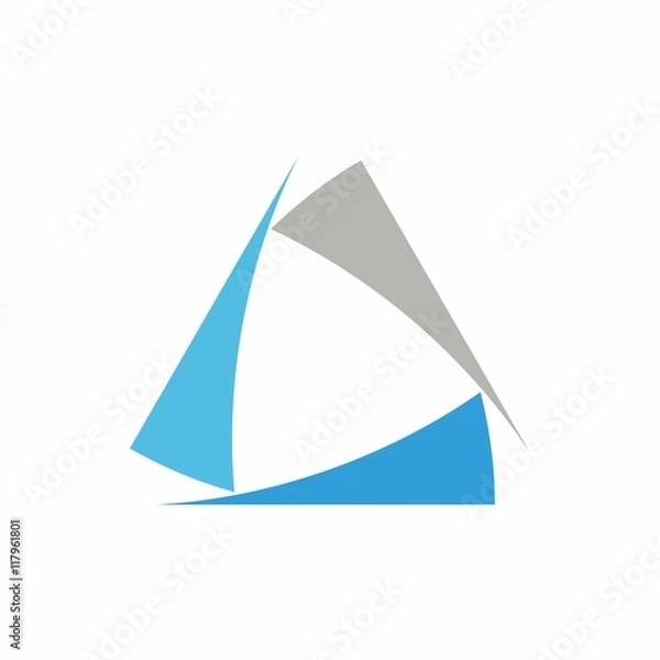 Fototapeta triangle vector logo icon