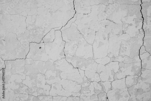 Fototapeta Crack in the concrete wall