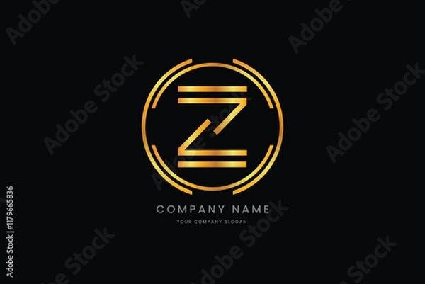Obraz Modern Letter Z logo For Company E-commerce Business, Branding and Technology Logos