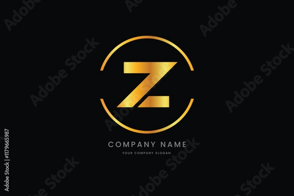 Obraz Modern Letter Z logo For Company E-commerce Business, Branding and Technology Logos