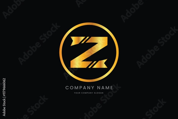 Obraz Modern Letter Z logo For Company E-commerce Business, Branding and Technology Logos