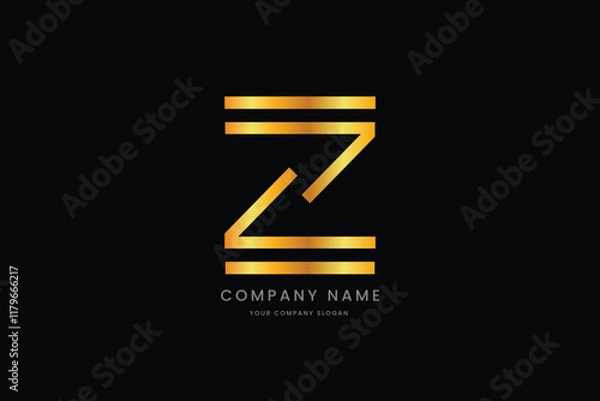Obraz Modern Letter Z logo For Company E-commerce Business, Branding and Technology Logos