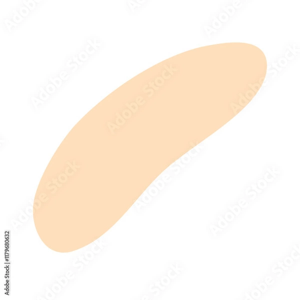 Fototapeta Color liquid blob shapes  pastel vector organic random forms  fluid silhouette  simple smooth ink stain