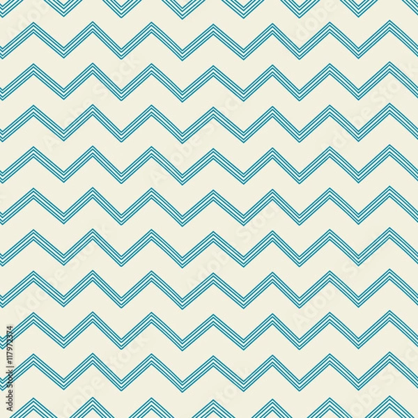 Fototapeta Pattern in zig zag. Classic chevron seamless pattern.