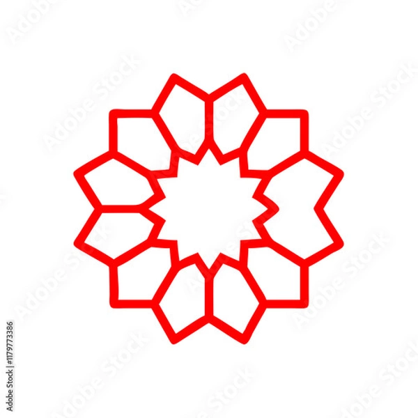 Fototapeta simple mandala art design