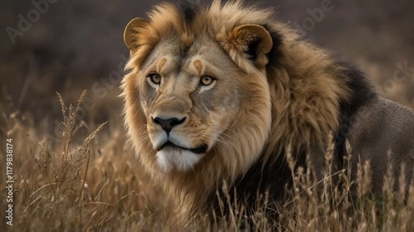 Obraz Closeup click of lion 