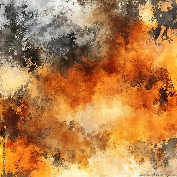 Obraz Watercolor Rust and Ruin Background