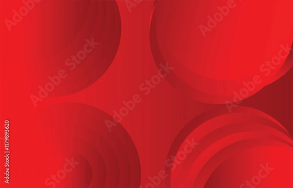 Obraz Red abstract background. Dynamic shapes composition. Eps10 vector circles and sectors. Art geometric shapes in glass morphism style. Abstract vector design elements.
