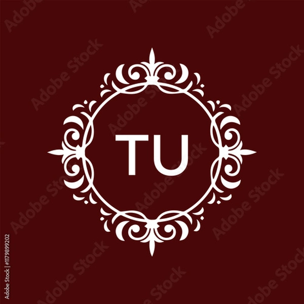 Fototapeta TU Letter Initial Logo Design Template Vector Illustration