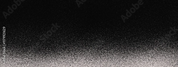 Fototapeta black and white background with noise glitter smooted background