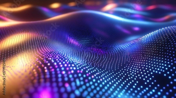 Fototapeta Abstract Colorful Light Wave Pattern Design