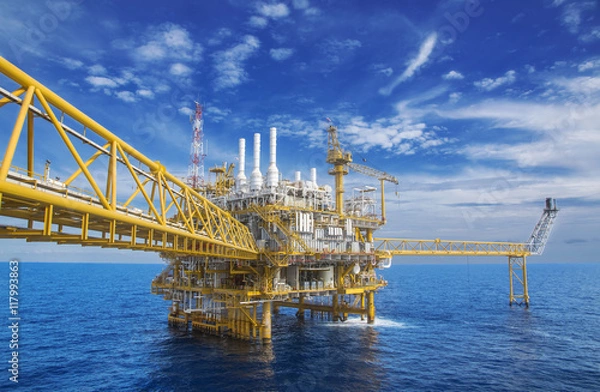 Obraz Offshore gas production flatform.