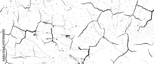 Fototapeta Abstract background of grunge white, black damaged rusty crack and scratch wall texture design. gray concreate surface plaster old rough dirty wall texture, white marble texture, grunge texture.