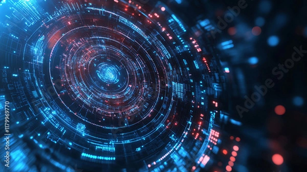 Fototapeta futuristic cyberpunk concept background 
