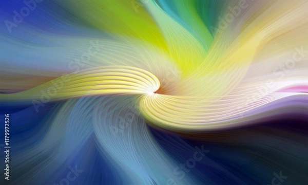 Fototapeta Vibrant abstract background with colorful swirling patterns, blending vivid red, pink, blue, and yellow hues. Perfect for modern art, design projects, or digital creativity
