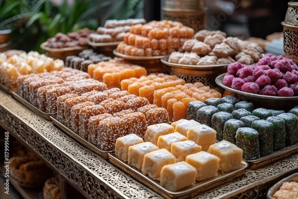 Obraz Traditional Middle Eastern sweets for Ramadan