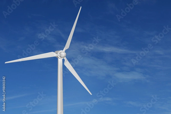 Obraz éolienne énergie durable ciel bleu
