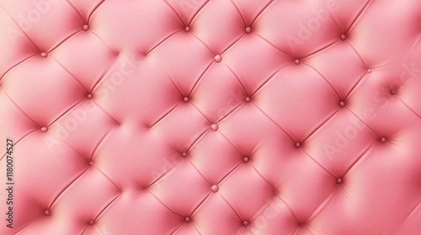 Fototapeta Stunning Pink Tufted Upholstery Texture - Exquisite Design