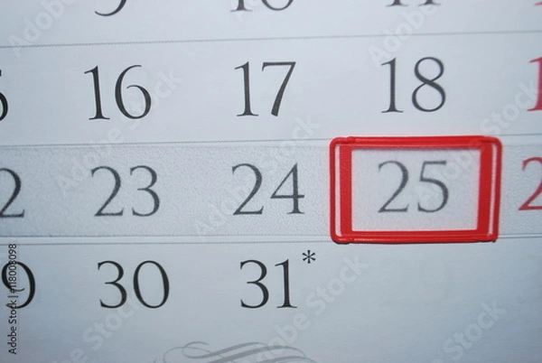 Obraz календарь