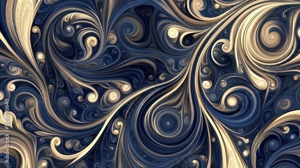 Fototapeta Stunning Abstract Art with Intricate Swirls and Colors